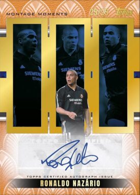 2024-25 TOPPS Palatial Real Madrid C.F. Soccer Cards - Montage Moments Autograph Ronaldo