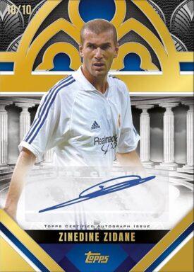 2024-25 TOPPS Palatial Real Madrid C.F. Soccer Cards - Palatial Pose Autograph Card Zinedine Zidane