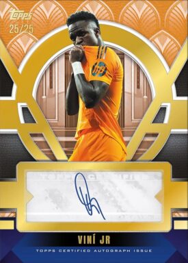 2024-25 TOPPS Palatial Real Madrid C.F. Soccer Cards - Palatial Pride Autograph Card Vini Jr.
