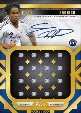 2024-25 TOPPS Palatial Real Madrid C.F. Soccer Cards - Rookie Royalty Autograph Relic Card Endrick