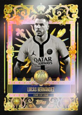 2024-25 TOPPS Paris Saint-Germain Official Team Set Soccer Cards - Palatial Insert Lucas Hernandez