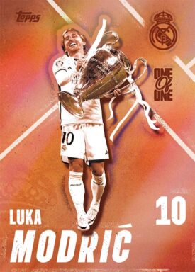 2024-25 TOPPS Real Madrid C.F. Official Team Set Soccer Cards - Real Madrid Masters Insert Card Luka Modric