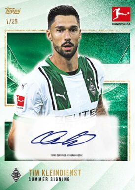 2024-25 TOPPS Summer Signings Bundesliga Soccer Cards - Base Autograph Tim Kleindienst
