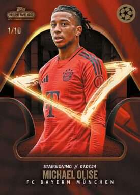2024-25 TOPPS Summer Signings Here We Go by Fabrizio Romano UEFA Club Competitions Soccer Cards - Star Signing Michael Olise