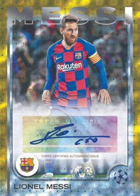 2024-25 TOPPS UEFA Club Competitions Soccer Cards - Base Autograph Lionel Messi