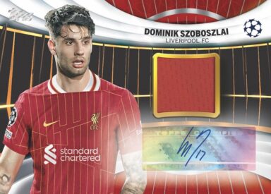 2024-25 TOPPS UEFA Club Competitions Soccer Cards - Topps Superstar Autographed Relics Dominik Szoboszlai