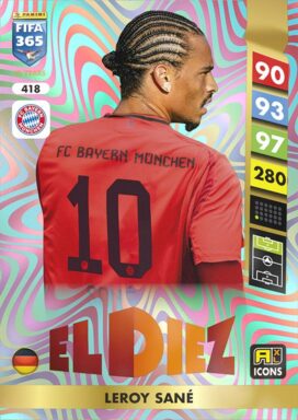 PANINI FIFA 365 Adrenalyn XL 2025 Trading Card Game - ICONS - El Diez Leroy Sané