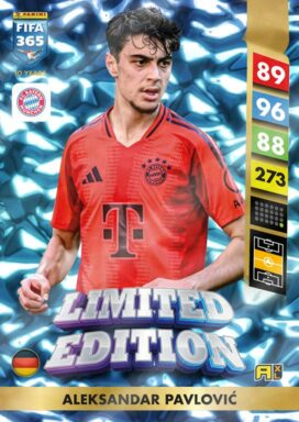 PANINI FIFA 365 Adrenalyn XL 2025 Trading Card Game - RARE - Limited Edition Card Aleksandar Pavlovic