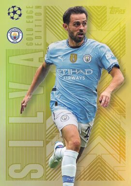 TOPPS UEFA Club Competitions Match Attax Extra 2024/25 Trading Card Game - Gold Edge Edition Bernardo Silva