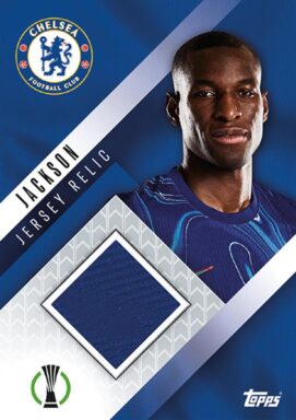 TOPPS UEFA Club Competitions Match Attax Extra 2024/25 Trading Card Game - Jersey Relic Nicolas Jackson