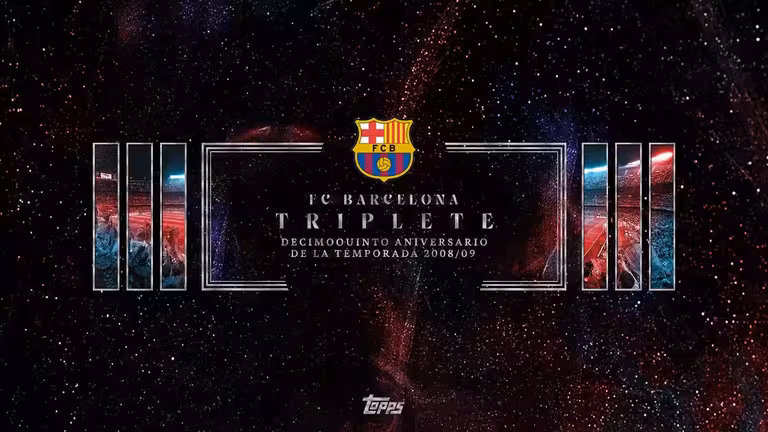 2008-09 TOPPS FC Barcelona Triplete Soccer Cards - Header