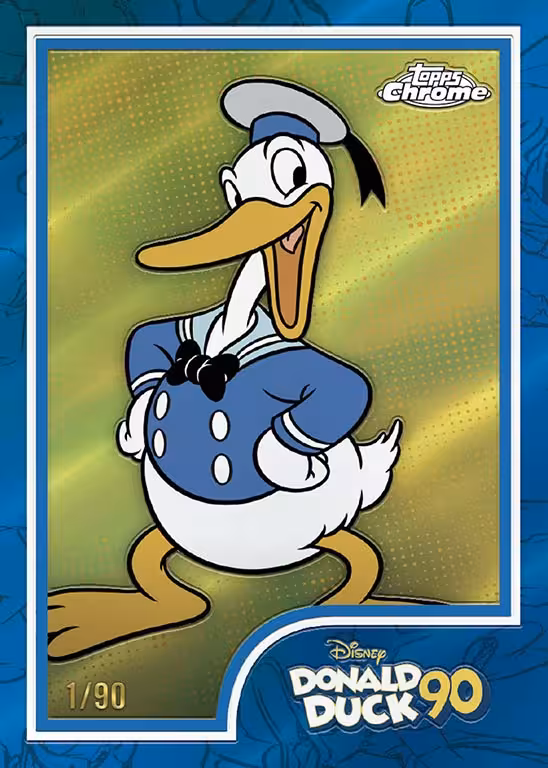 2024 TOPPS Chrome Disney Trading Cards - 2024 topps chrome disney trading cards donald duck 90th anniversary insert