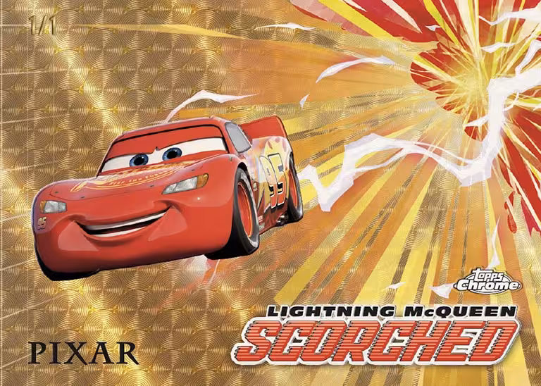 2024 TOPPS Chrome Disney Trading Cards - 2024 topps chrome disney trading cards scorched insert lightning mcqueen