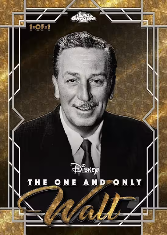 2024 TOPPS Chrome Disney Trading Cards - 2024 topps chrome disney trading cards the one and only walt insert walt disney