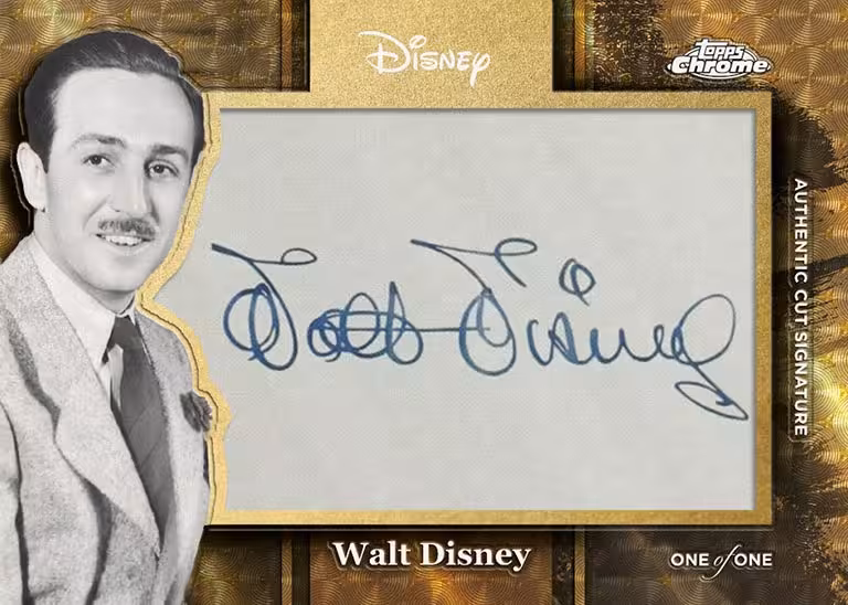 2024 TOPPS Chrome Disney Trading Cards - 2024 topps chrome disney trading cards walt disney cut signature autograph