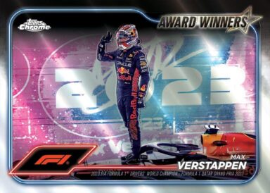 2024 TOPPS Chrome Formula 1 Racing Cards - Base Card F1 Award Winners Max Verstappen