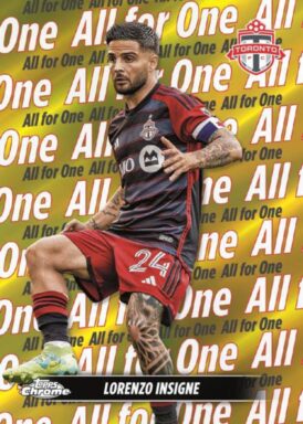2024 TOPPS Chrome Major League Soccer Cards - Team Tags Insert Lorenzo Insigne
