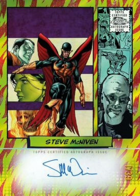 2024 TOPPS Chrome Marvel Trading Cards - Authentic Marvel Comic Book Artist Autograph Steve McNiven