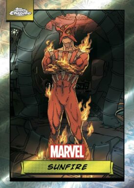 2024 TOPPS Chrome Marvel Trading Cards - Base Card Sunfire