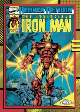 2024 TOPPS Chrome Marvel Trading Cards - Marvel 90s Insert Iron Man