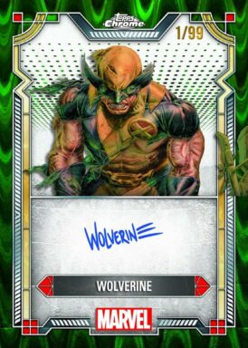2024 TOPPS Chrome Marvel Trading Cards - Marvel Character Autograph Wolverine