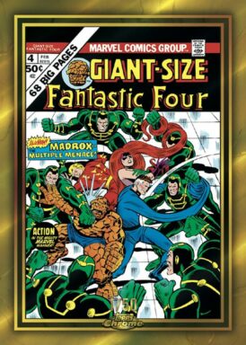 2024 TOPPS Chrome Marvel Trading Cards - Marvel Giant Size 50th Anniversary Giant Insert - Fantastic Four #4