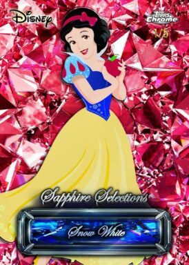 2024 TOPPS Chrome Sapphire Edition Disney Trading Cards - Sapphire Selections Insert Snow White