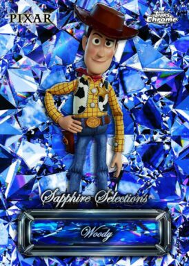 2024 TOPPS Chrome Sapphire Edition Disney Trading Cards - Sapphire Selections Insert Woody