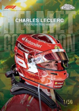 2024 TOPPS Chrome Sapphire Edition Formula 1 Racing Cards - Helmet Collection Insert Leclerc