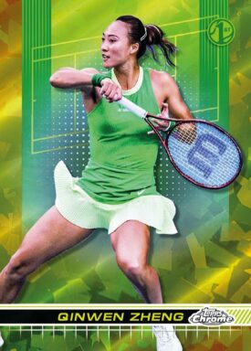 2024 TOPPS Chrome Sapphire Edition Tennis Cards - Base Card Qinwen Zheng