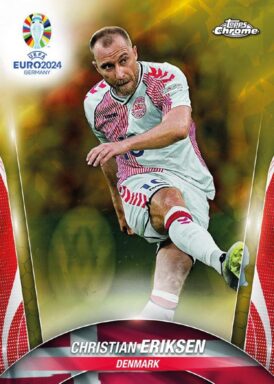 2024 TOPPS Chrome Sapphire Edition UEFA Euro Soccer Cards - Base Card Parallel Christian Eriksen