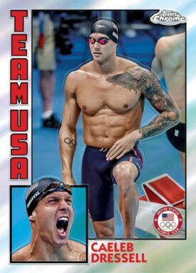 2024 TOPPS Chrome US Olympic & Paralympic Team Hopefuls Sports Cards - 1984 Topps Insert Caleb Dressell