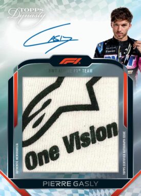 2024 TOPPS Dynasty Formula 1 Racing Cards - Autograph Flag Jumbo Patch Variation Card Pierre Gasly