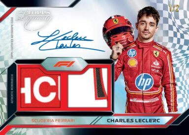 2024 TOPPS Dynasty Formula 1 Racing Cards - Single Driver Dual Relic Autograph Card Charles Leclerc