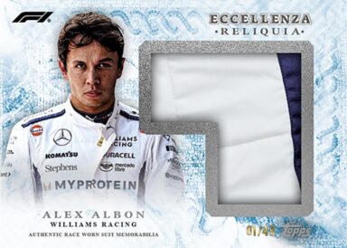 2024 TOPPS Eccellenza Formula 1 Racing Cards - Reliquia Alex Albon