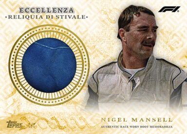 2024 TOPPS Eccellenza Formula 1 Racing Cards - Reliquia die Stivale Nigel Mansell