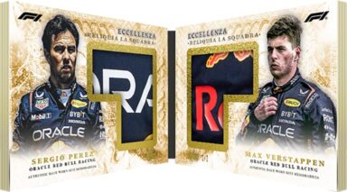 2024 TOPPS Eccellenza Formula 1 Racing Cards - Reliquia la Squadra Book Sergio Perez / Max Verstappen
