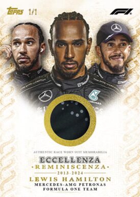 2024 TOPPS Eccellenza Formula 1 Racing Cards - Reminiscenza Lewis Hamilton