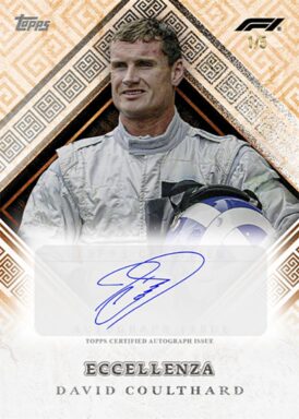 2024 TOPPS Eccellenza Formula 1 Racing Cards - Veterano Autograph David Coulthard
