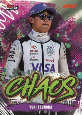 2024 TOPPS Finest Formula 1 Racing Cards - Chaos Insert Card Yuki Tsunoda
