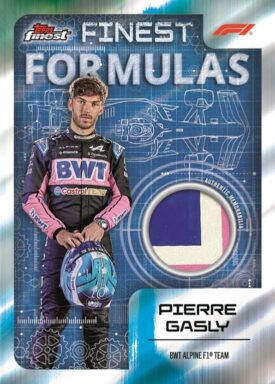 2024 TOPPS Finest Formula 1 Racing Cards - Finest Formulas Relic Card Pierre Gasly