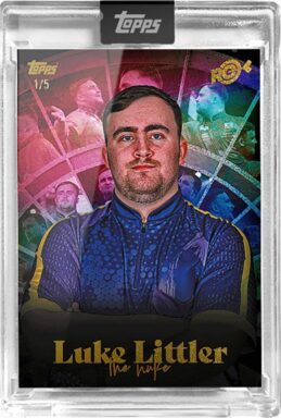 2024 TOPPS Luke Littler Rookie Season Darts Cards - Base Card Luke Littler Profile