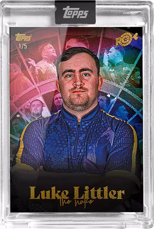 2024 TOPPS Luke Littler Rookie Season Darts Cards - 2024 topps luke littler rookie season darts cards base card littler profile