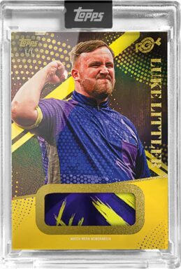 2024 TOPPS Luke Littler Rookie Season Darts Cards - Match Worn Shirt Relic