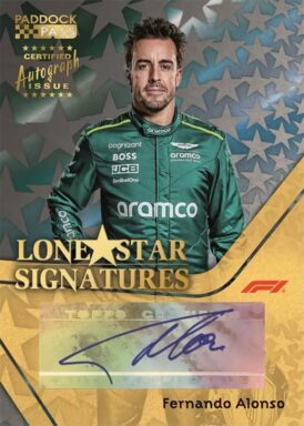 2024 TOPPS Paddock Pass Formula 1 Racing Cards - Lone Star Signatures Fernando Alonso