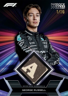 2024 TOPPS Paddock Pass Formula 1 Racing Cards - Paddock Pass Relic George Russell