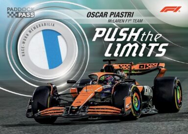 2024 TOPPS Paddock Pass Formula 1 Racing Cards - Push the Limits Relic Oscar Piastri