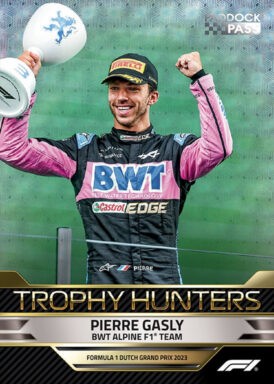 2024 TOPPS Paddock Pass Formula 1 Racing Cards - Trophy Hunters Insert Pierre Gasly