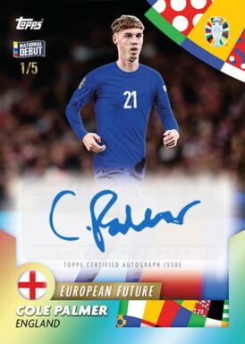2024 TOPPS Platinum UEFA Euro I am José Mourinho Curated Set Soccer Cards - European Future Autograph Cole Palmer