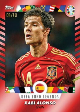 2024 TOPPS Platinum UEFA Euro I am José Mourinho Curated Set Soccer Cards - UEFA Euro Legends Xabi Alonso